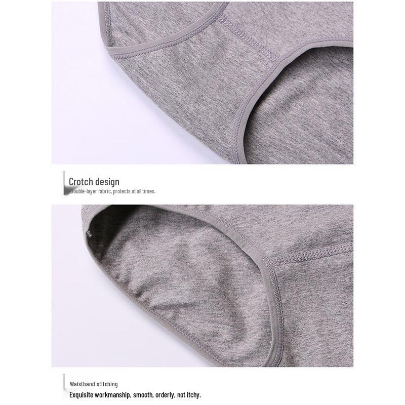 Fengxiao Women's High-Waist Cotton Briefs