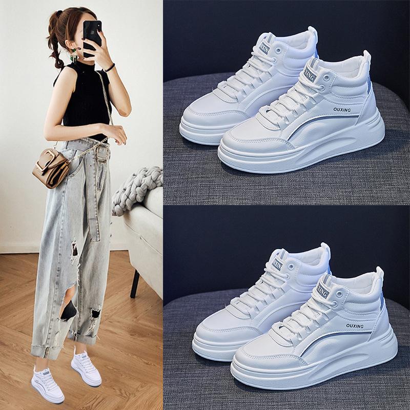 Chaussures de skate décontractées de course à pied printemps 2024 avec semelle épaisse et doublure polaire baskets femmes