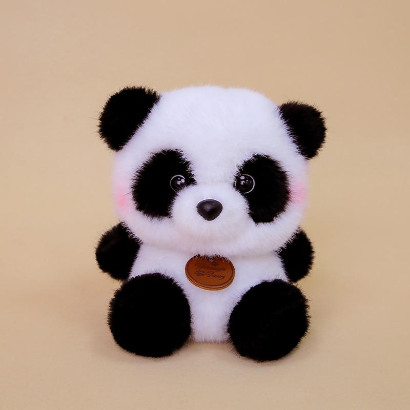 Table with Fragrant Pier Pier Pier Panda Duck Pink Pig Doll Plush Toy Soft Cute Animal Doll Grab Machine Doll