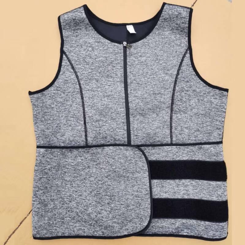 Ayub Men s Zipper Waist Trainer Body Shaper Vest S