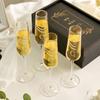 Mr. & Mrs. Champagne Flute Set - Elegant His and Hers Wedding Toasting Glasses