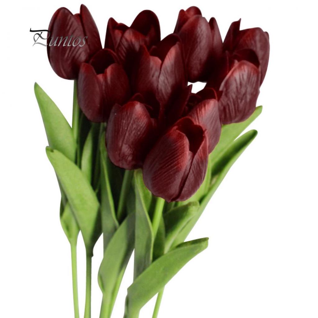Decorative Life 10Pcs/Set Artificial Tulip Flowers Home Wedding Party Decor Gift Photograph Prop