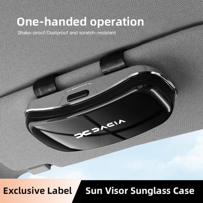 Car Glasses Case Sun Visor Sunglasses Clip Storage Box For Dacia Logan Sandero Duster Lodgy Spring Jogger Dokker Stepway Bigster