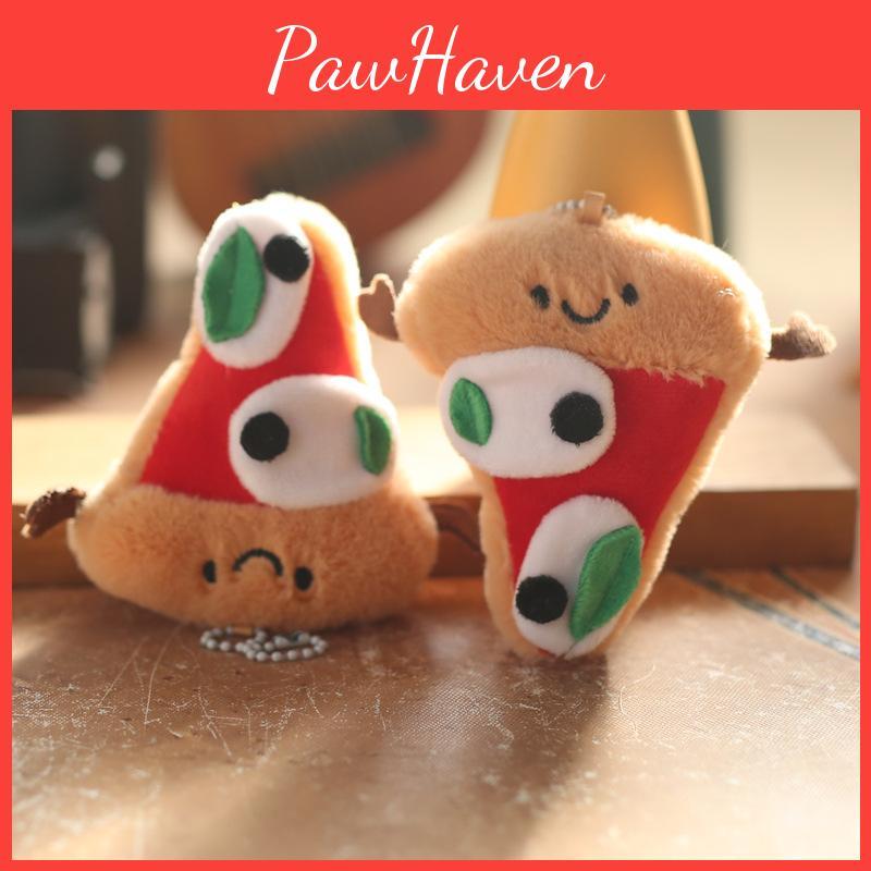 Plyšová pizza hračka Jellycat vycpaná klíčenka dekorace na batoh s plyšovým krátkým