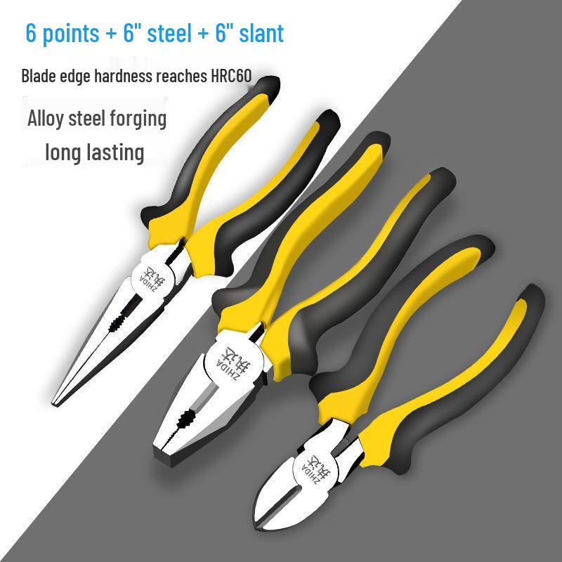 Knipex Electrician's Multifunctional Needle Nose & Diagonal Cutting Wire Stripper Pliers