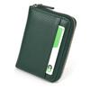 LASIEM Compact Mini Genuine Easy To Store Large Coin Green Women's Wallet, Leather, Bills, Bi-fold Design, Accordion-Free, Anti-Skimming, Capacity,