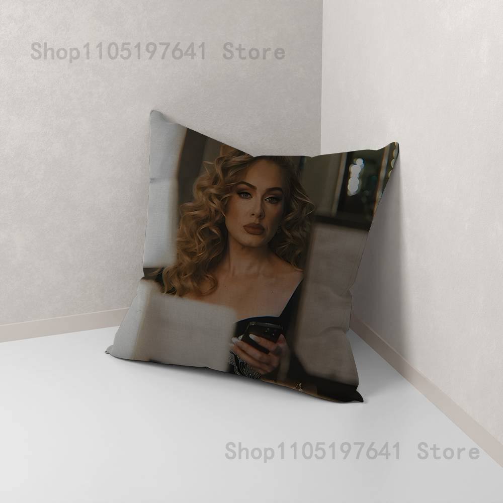 

Singer A-Adele Pillow Case Plush Pillow Cases Home Decoration Pillow Cover for Sofa Bed Chair Living Room 12x12Inch