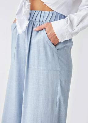 Linen Trousers with Slits