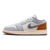 Jordan Air Jordan 1 Low SE Slip Resistant Abrasion Resistant Low top Vintage Basketball Shoes GS White Green FZ5046-041(Team44-)