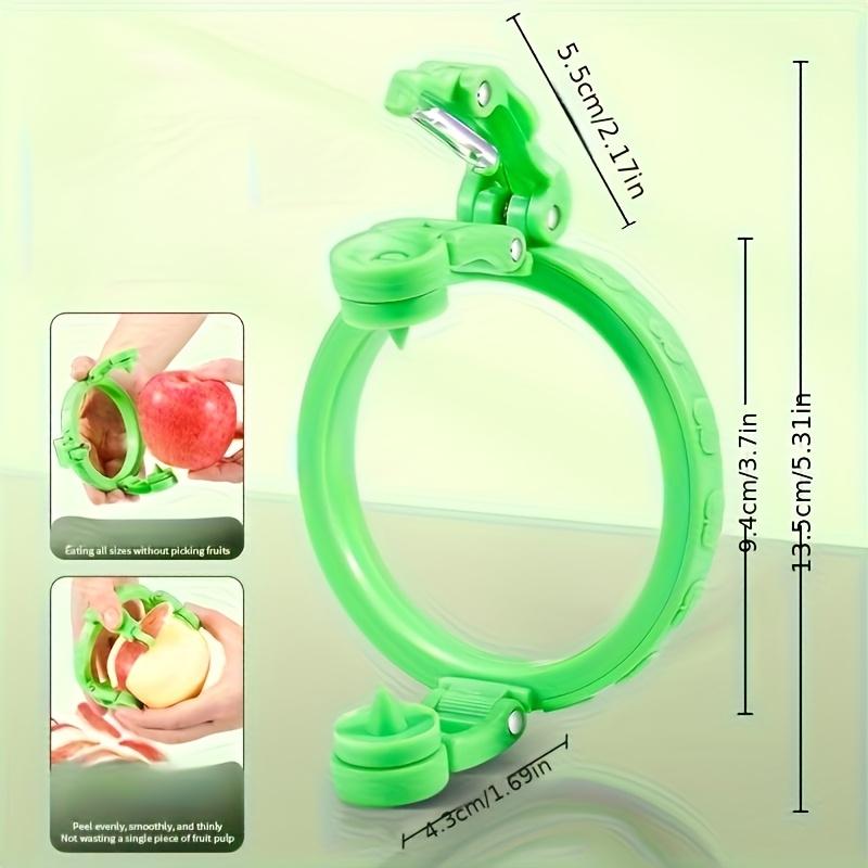 

1 шт. Эргономичная вращающаяся овощечистка для фруктов Быстрая эффективная зеленая пластиковая кухонная гаджет для яблок, груш, дынь Дизайн пищевого класса Идеально подходит для дома, ресторана