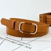 Girl Leather Belt Minimalist Decorative No Hole Adjustment Design Modern Elegant