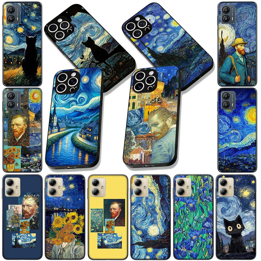 Phone Cover for Xiaomi Poco C75 C65 C71 C85 X7 X6 X5 F7 F8 Ultra F6 Pro Casing Flexible Case Starry Night Van Sunflower Gogh