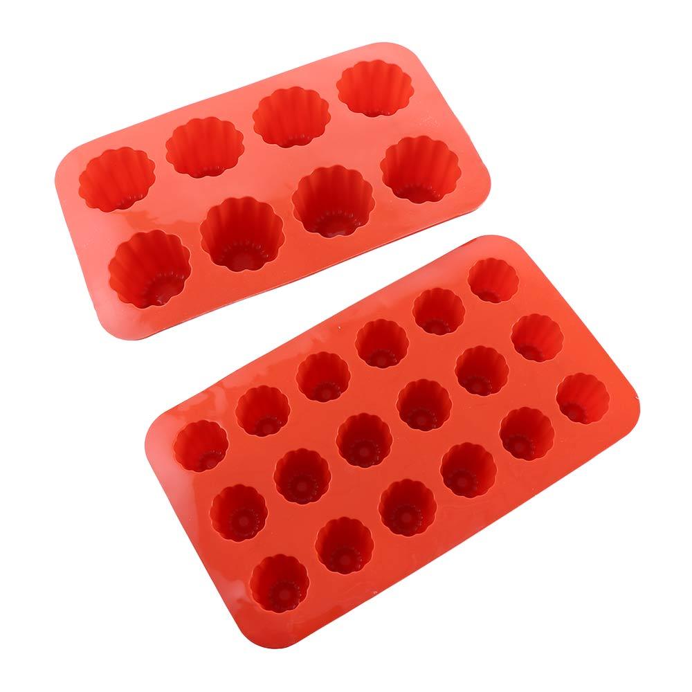 Huler Dessert Fransk Muffin Slipplett Stearinlysverktøy Bakeverktøy Såpeform Canelé-form