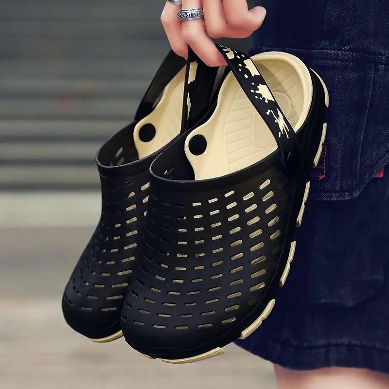 Shiatsu Slippers for Men Flip Flops Sabot Shoes Beach Soft Rubber Original Mascullino Y2k Cheap Liquidation Adult Sandals Man