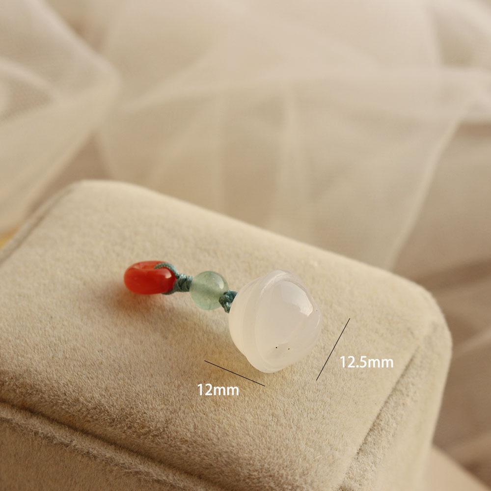 Southern Red Hetian Jade Pendant Beads Bracelet Necklace Accessories