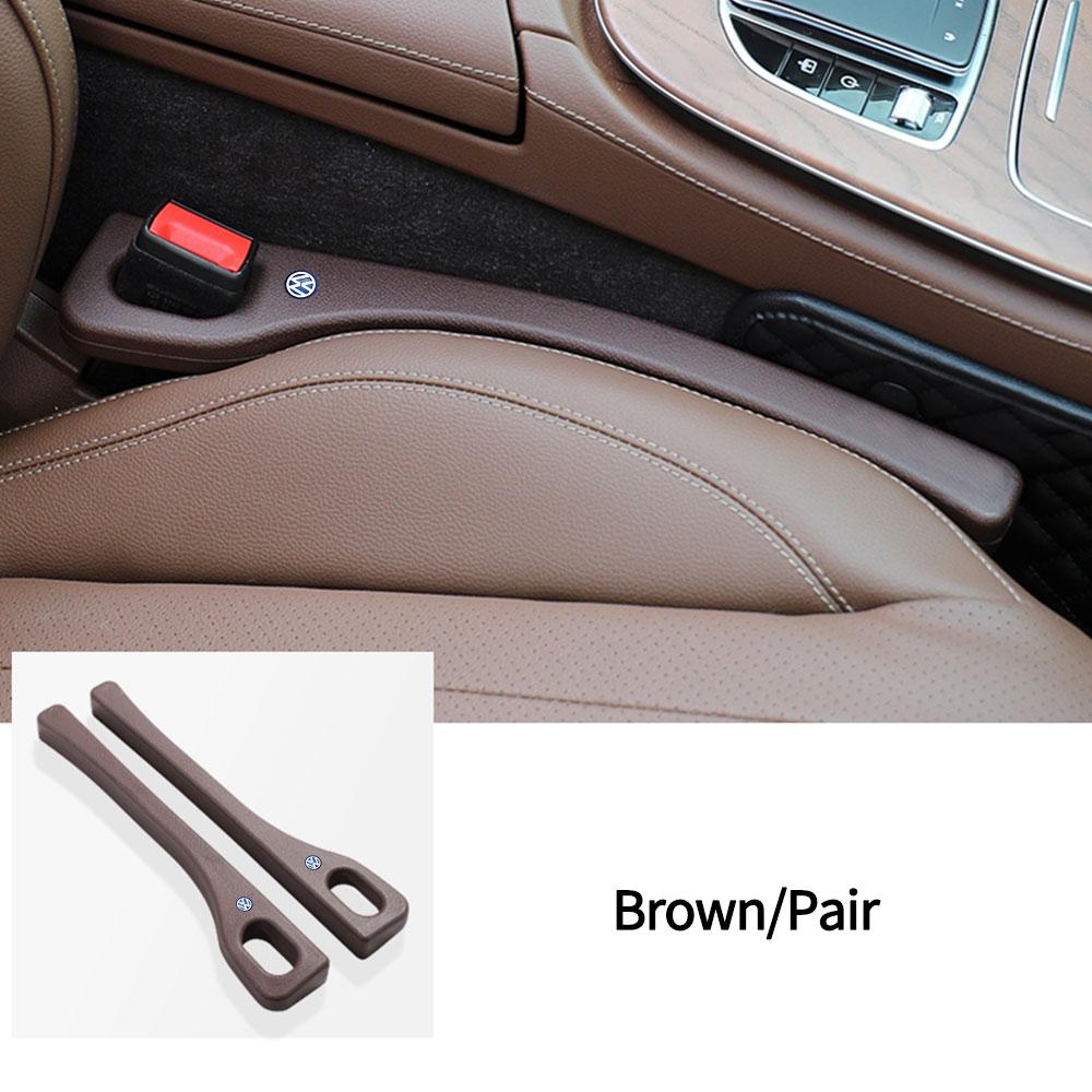 2pcs Car Logo Seat Gap Filler Leak-proof Filling Strip Valve Cap For VW Rline Jetta Golf 6 Beetle GTD GTI MK4 Motion Blue Motion Zp3
