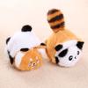 Plush Panda Keychain With Reversible Design For Girls And Bag Accessories