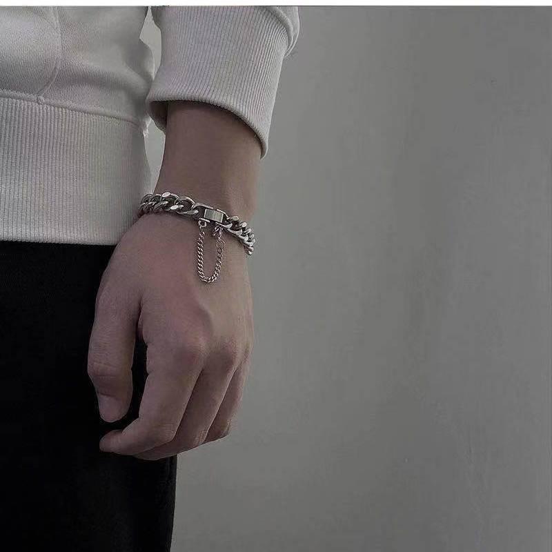 Unisex Stainless Steel Hip-Hop Chain Bracelet