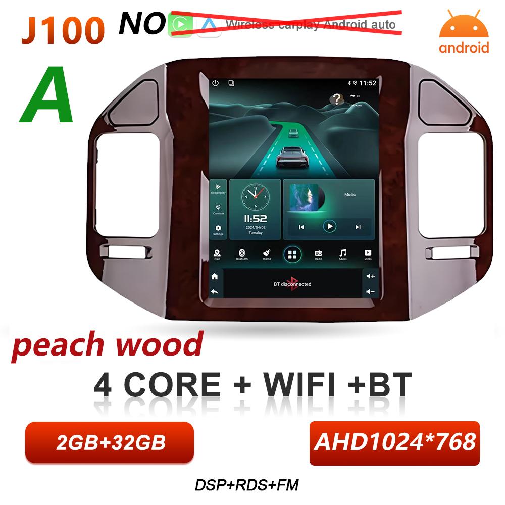Android 16 Car Radio For Mitsubishi Pajero 3 V60 V68 V73 1999-2011 Multimedia GPS Navigation Carplay Auto BT Stereo DSP RSD Wifi