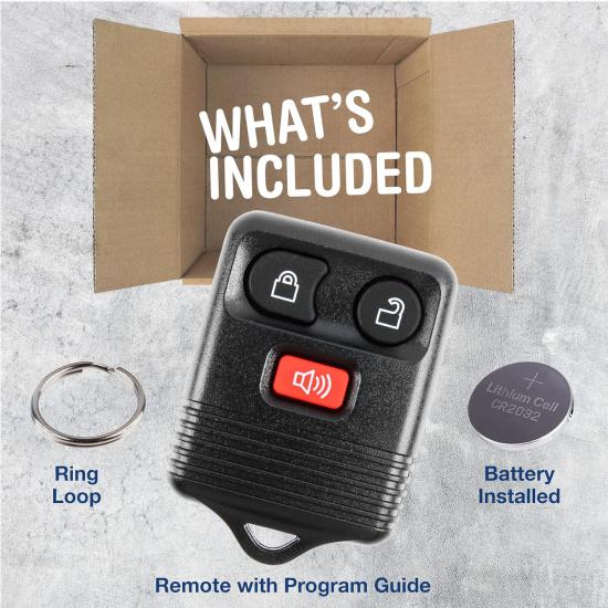 KeylessOption Keyless Entry Remote Control Fob Uncut Blank Car Ignition Key For CWTWB1U345, GQ43VT11T, H92