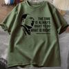 The Time Is Always Right To Do T Shirts Men Women Martin Luther King T-shirt MLK Oversized T-shirt Male Round Neck Streetwear