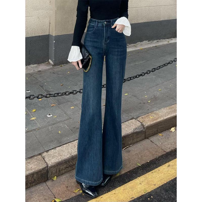

Women s High-Waist Pear-Shaped Flare Jeans - Elastic, Slimming Fit, Spring 2025 Collection XS for 75-84 jin