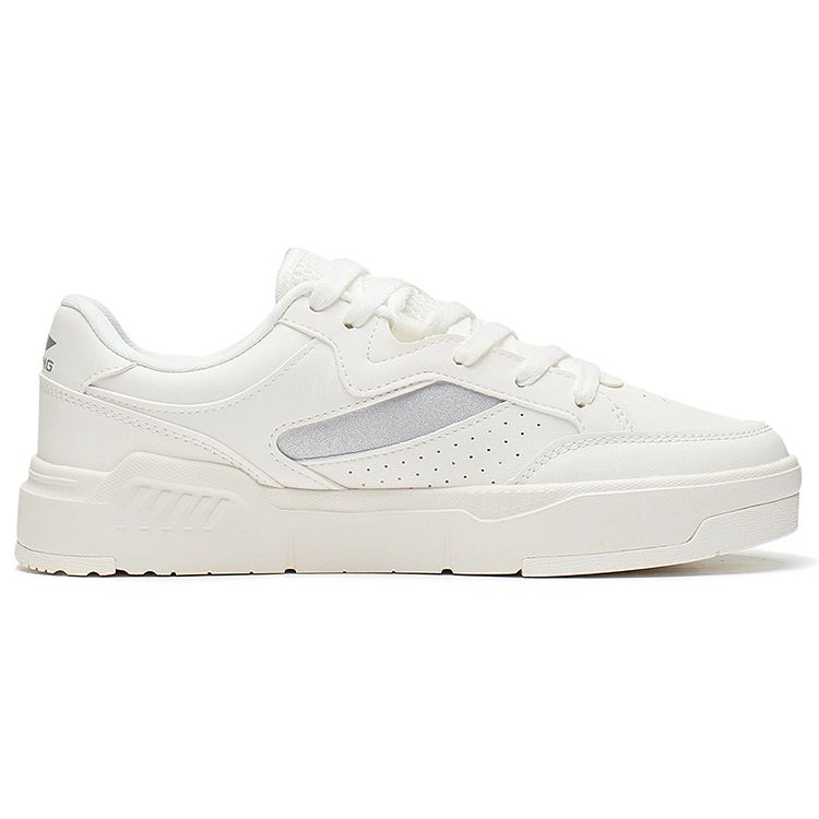 Li Ning Ace Comfortable Soft Casual Low-Top Sneakers Women sneakers White Gray AGCS032-1