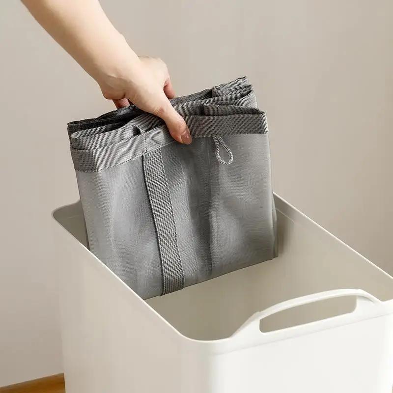 Foldable Laundry Basket with Handles,Freestanding Hamper for Bedroom,Laundry Room,Toys Miscellaneous Items,Laundry Organization