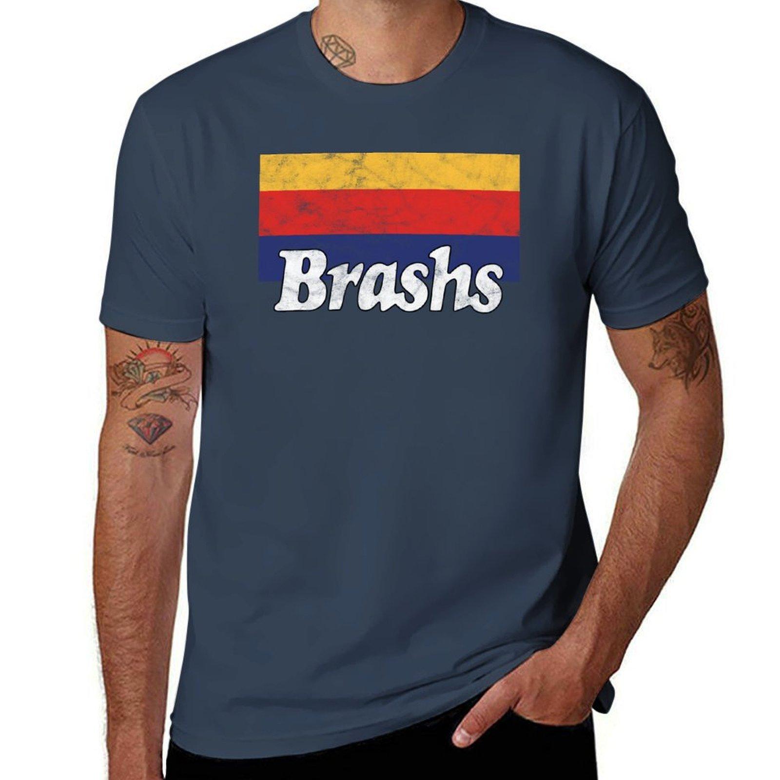 Brashs Vintage Worn Look TShirt Casual Trendy Streetwear Tee Shirt S