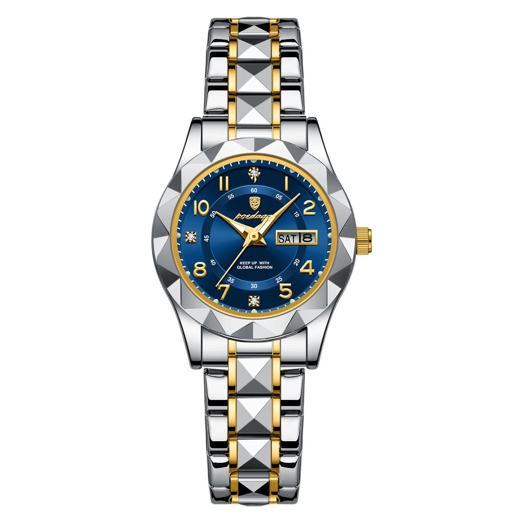 Waterproof Luminous Double Calendar Ladies Watch Quartz Watch