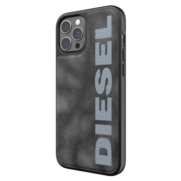 Diesel Etui Formowane Bleach Denimiphone 12/12 Pro Szaro-Biały/Grey-White 44297
