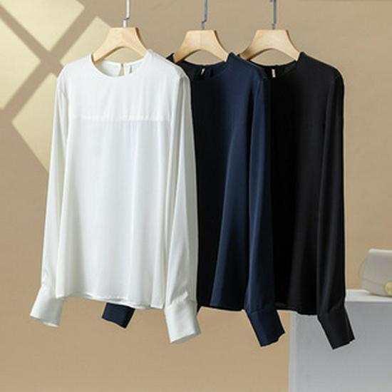 2025 Summer Women's Mulberry Silk Satin Dress: Loose-Fit Raglan Sleeve Midi