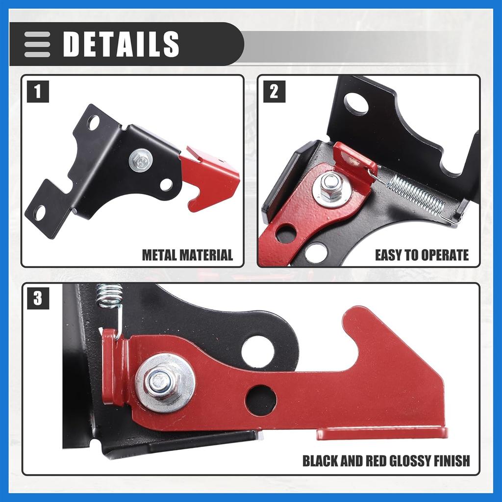 Parking Brake, for Spring Parking Brake Thingy, for Polaris RZR 570 800 900 1000 Turbo Turbo S, Iron, Black Red Auto Accessories