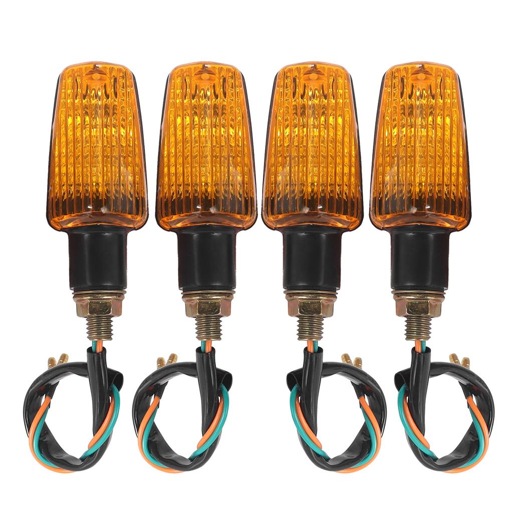 4Pcs Universal Motorcycle Blub Turn Signal Lamp Turning Indicators Light Blinkers Signal Amber Bike Motorcycle Accessories 12V