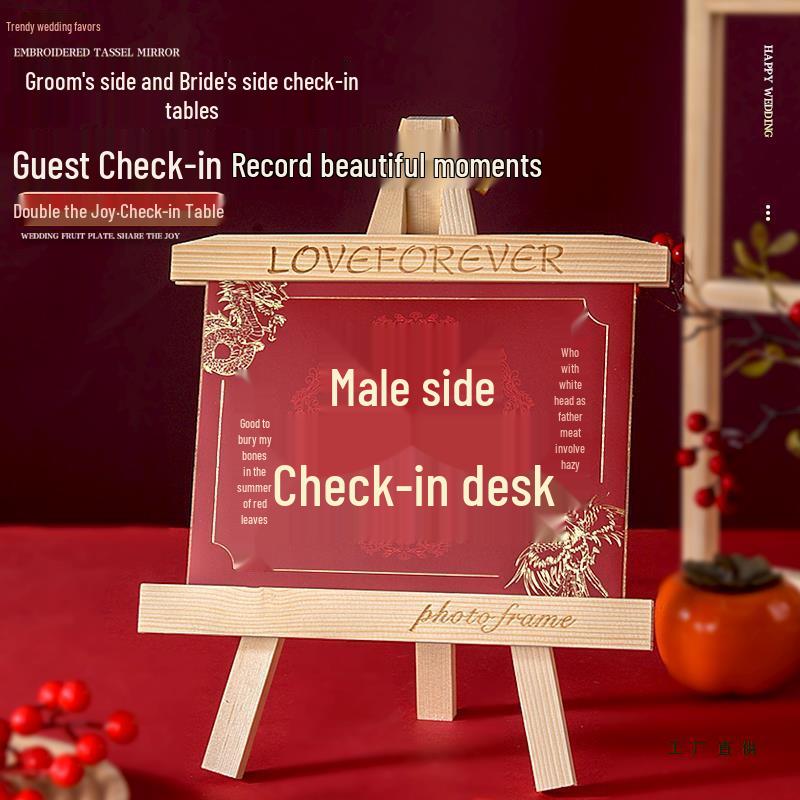 Complete Wedding Sign-In Table Set: Guest Signature, Gift Money Log, Bride & Groom Guide Cards