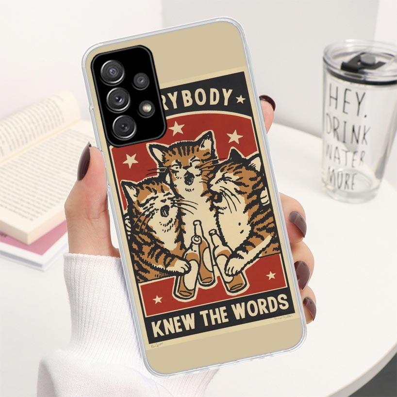 

Matchbox Cat Pattern Coque Phone Case For Samsung Galaxy A16 A26 A36 A56 A15 A14 A13 A12 A55 A54 A53 A25 A24 A23 A35 A34 A33 A05 Samsung A32 4G