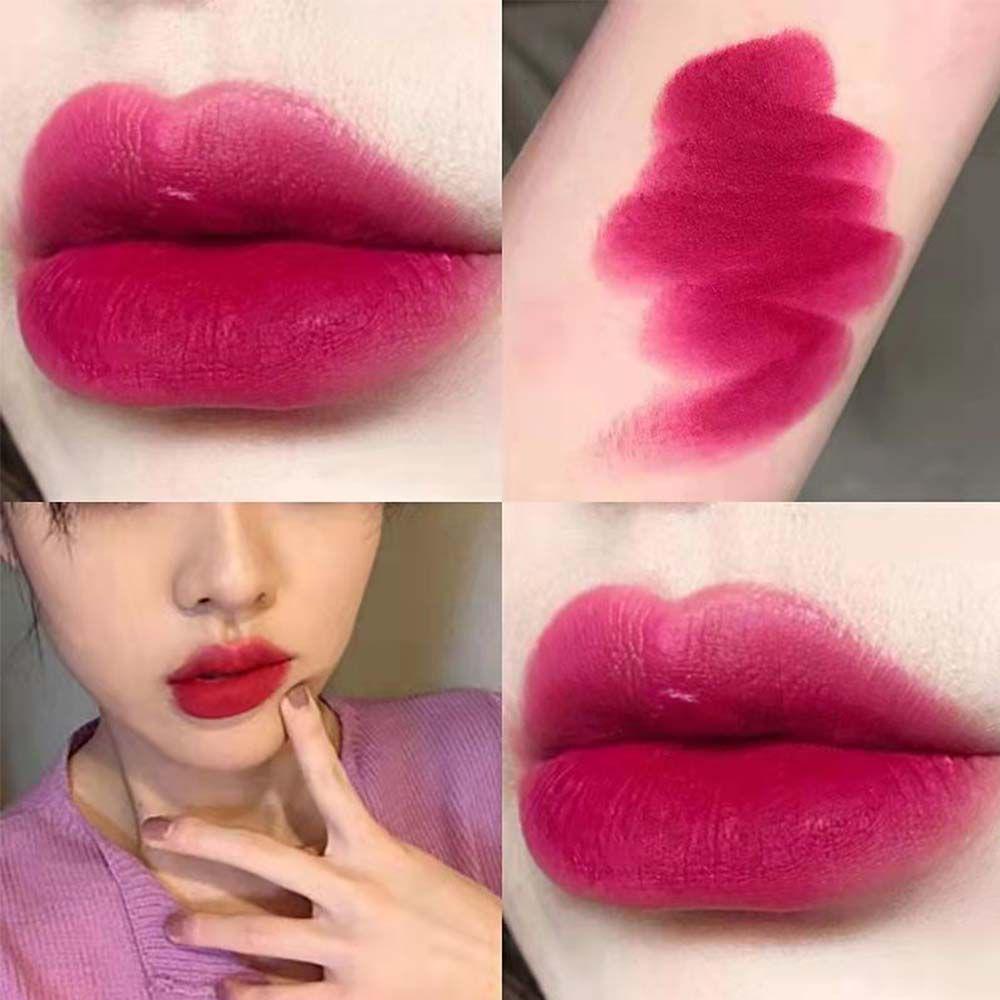 McCarty Lun Pfirsichrosa Lippenstift: Babyrosa, Rosenrot, Barbie-Pink, Pfirsich, Rose, Lila Nude-Töne für einen leichten oder No-Makeup-Matte-Look.