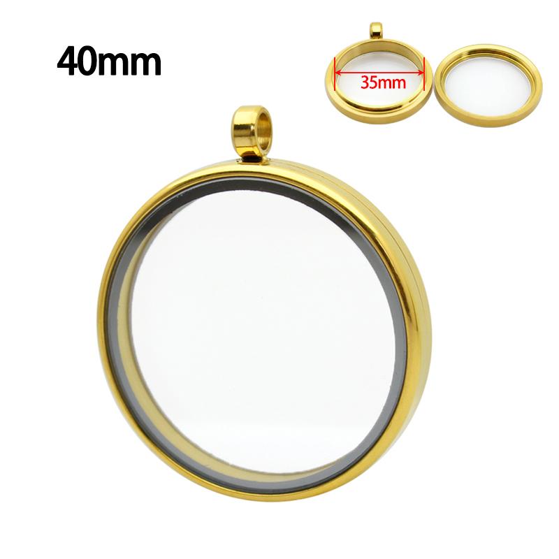 12pcs 15/20/23/25/27/30/33/35/40/45mm Stainless Steel Screw Living Memory Glass Locket Floating Charms Locket Pendant Jewelry