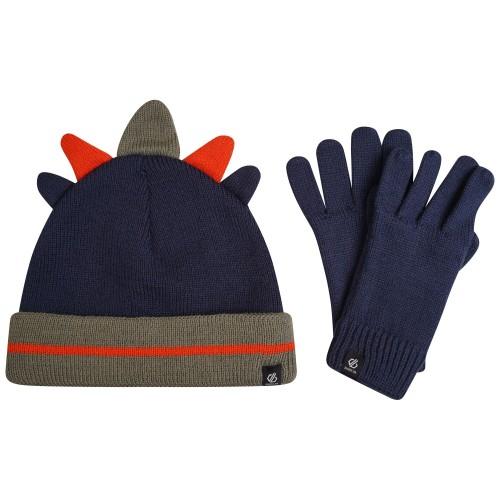 Dare 2B Set di cappello e guanti da dinosauro per bambini/ragazzi