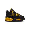 Air Jordan 4 Retro TD Thunder 2023 Baby Sneakers Black Tour-Yellow BQ7670-017