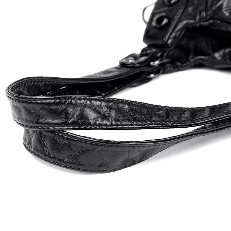 Ny Mode Casual Tote Väska Damhandväskor Mjukt Läder Axelväskor Vintage Stor Kapacitet Crossbody Väska Handväska För Damer