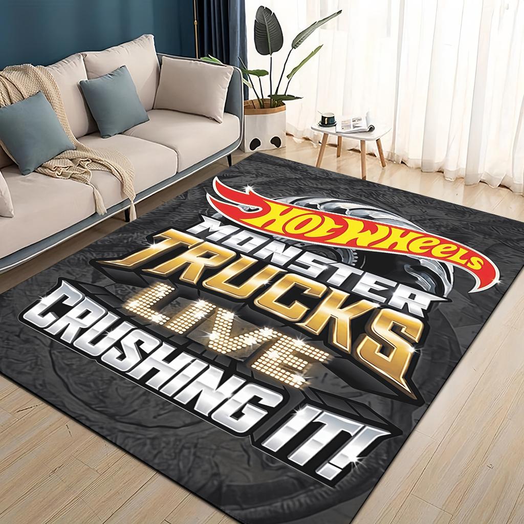 Hot Wheels 27 Style New Racing Car Cartoon Carpet Rug for Living Room Bedroom Home Sofa Decoration,Kids Play Non-slip Floor Mat