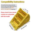 §Sundries Organizer Cheese Remote Control Storage Box 3 Grids Creative Pen Holder Save Space Desktop Storage Rack Bedroom