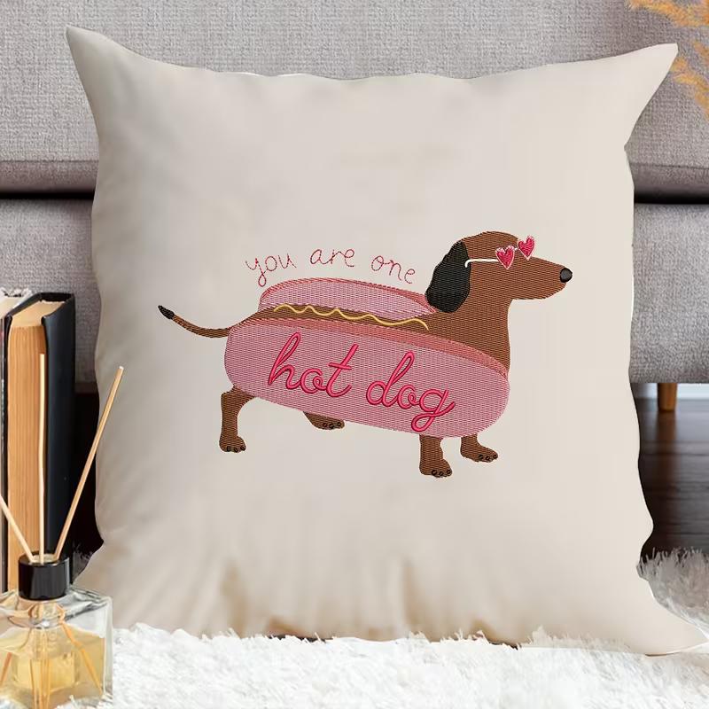 Cute animals print pillowcase: 2D flat printing, non-real embroidery, night sofa  night sofa cushion