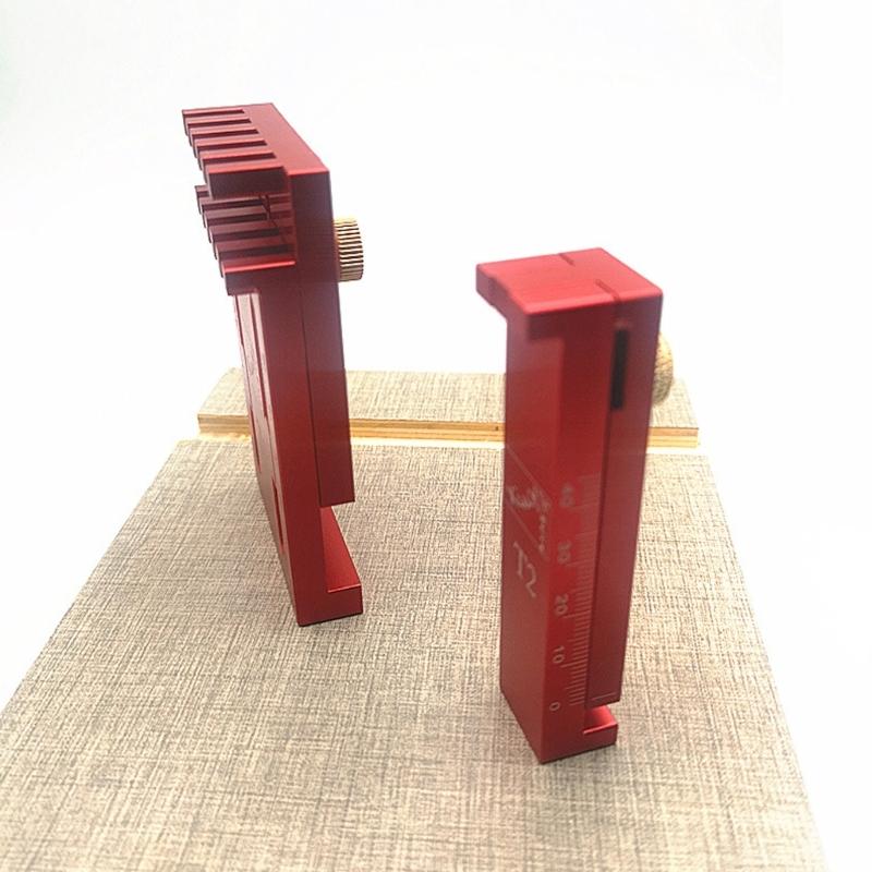 High Strength Aluminum Table Sawing Gaps Gauge Tool Woodworking Ruler with Clear Scale for Carpentry and Home Repairs