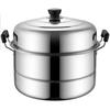 Multipurpose Steamer Pots with Rack and Heat Resistant Handle Thickened Stainless Steel Cookware Kitchen Gadget
