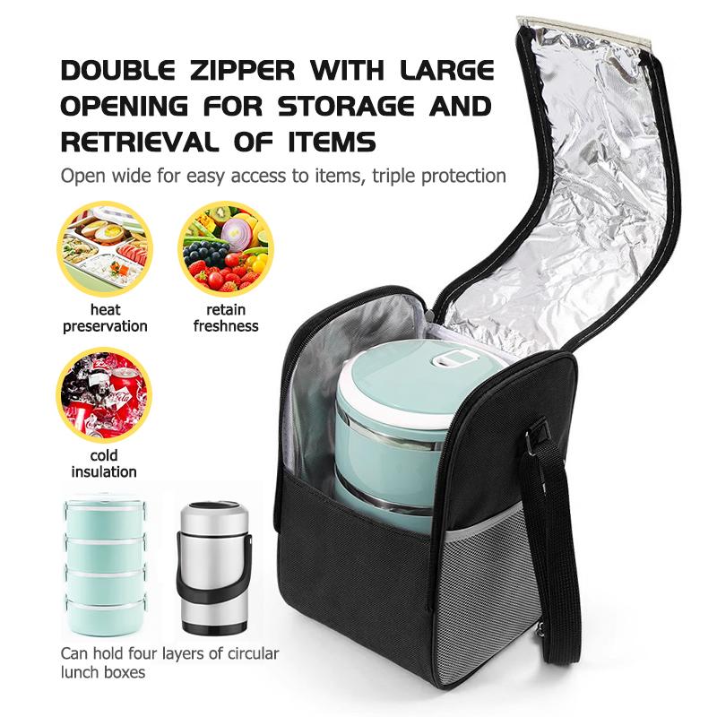 Insulated Lunch Bag Insulation Bento Pack Food Storage Handbag For KIA K5 K2 Optima Soul Spectra Niro Cadenza Sephia Carens BO2