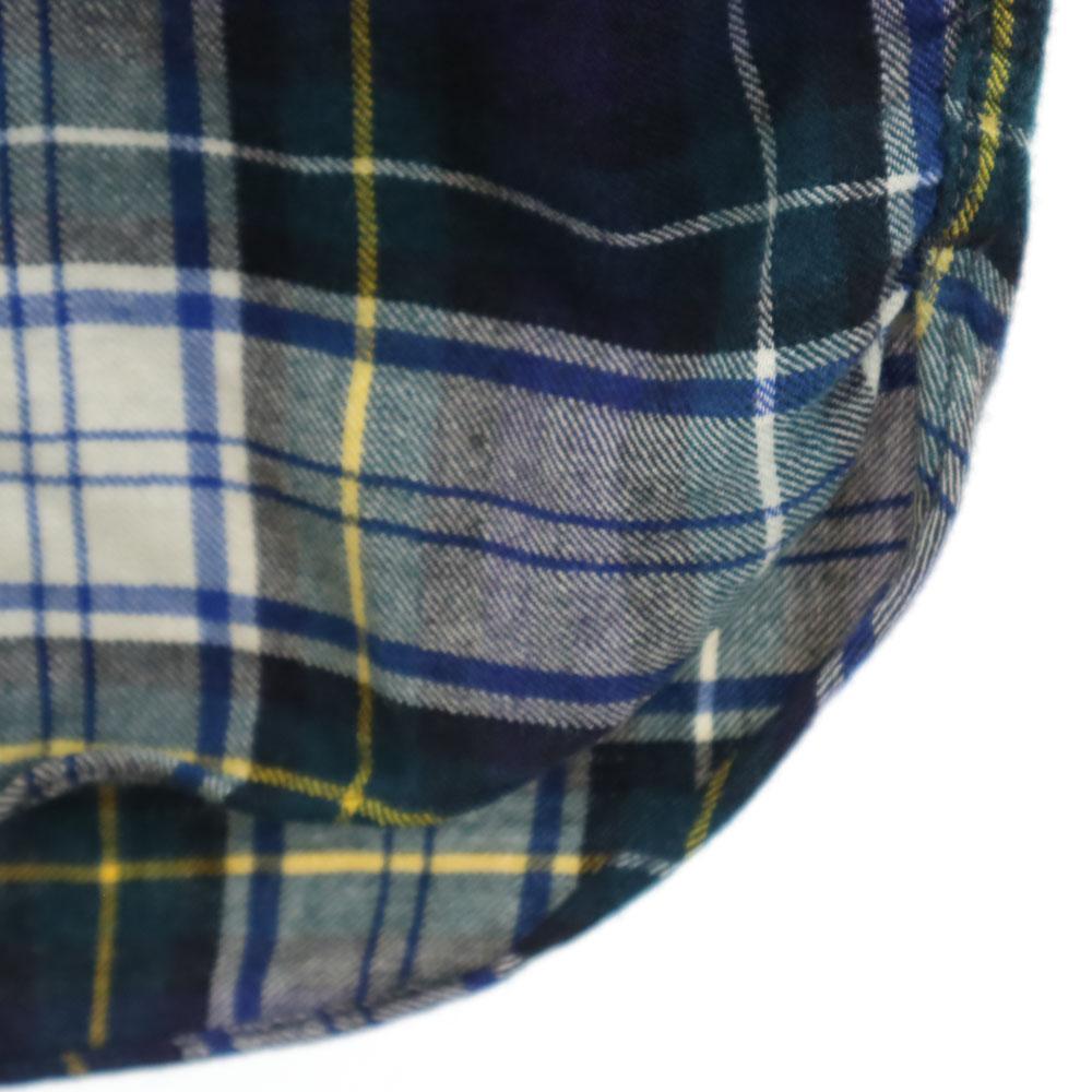Deacon Brothers 60s 70s vintage Check Pattern Long sleeve Open collar shirt Men's Used