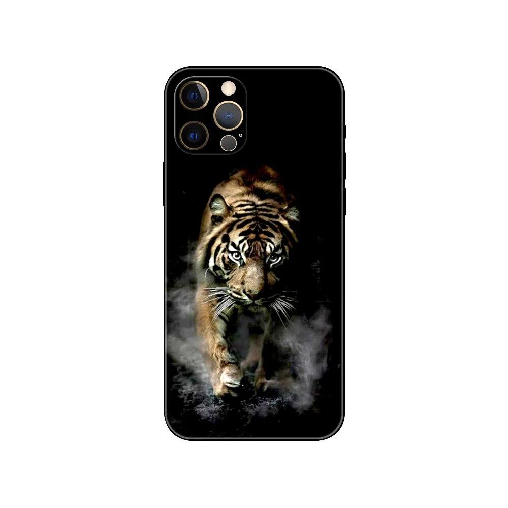 Tier Tiger Handyhülle für iPhone Samsung Galaxy Redmi Xiaomi Oppo OnePlus Note SA 7 8 9 10 11 12 13 14 20 21 22 23 53 54 Pro Max Ultra TPU Soft