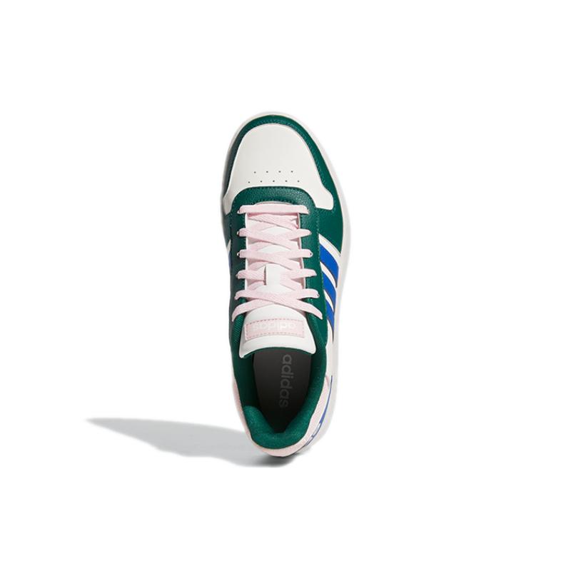 adidas Sneakersy damskie Hoops 2.0 'Biało-zielone' GW3368